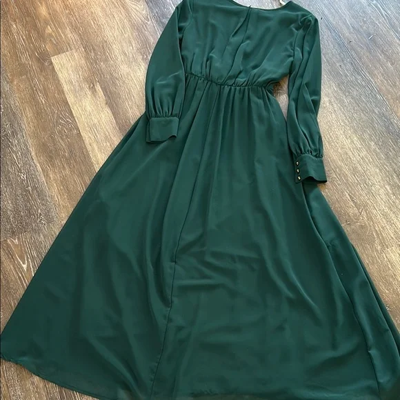 Bohme Green maxi Wrap Dress - Picture 6 of 6